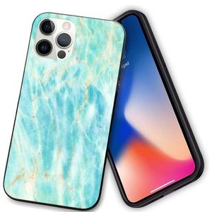 iPhone 12 Pro Max case - marble blue